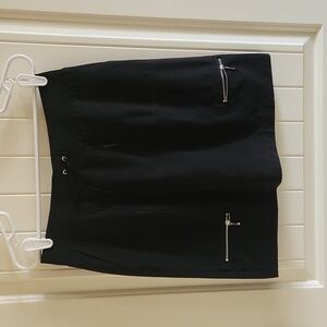 Chicos,  size 0 (approx size 8), black skort.